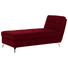 RECAMIERE Flachgewebe Rot - Chromfarben/Rot, Design, Textil/Metall (200/110/83cm) - Bali