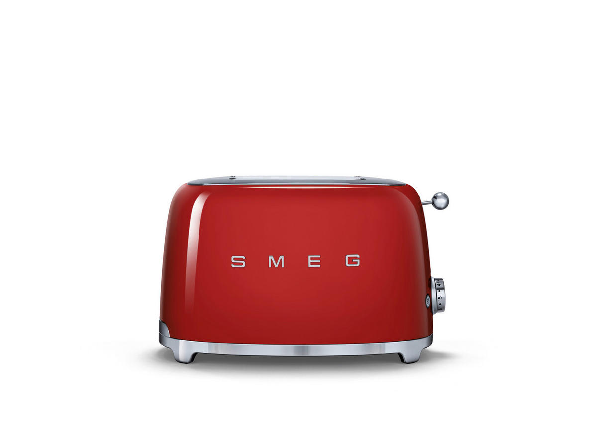 TOASTER  - Chromfarben/Rot, Basics, Metall (31/19,8/19,5cm) - SMEG