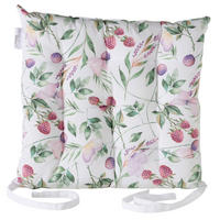 SITZKISSEN 36/36/5 cm    - Weiss/Hellrosa, Basics, Textil (36/36/5cm)