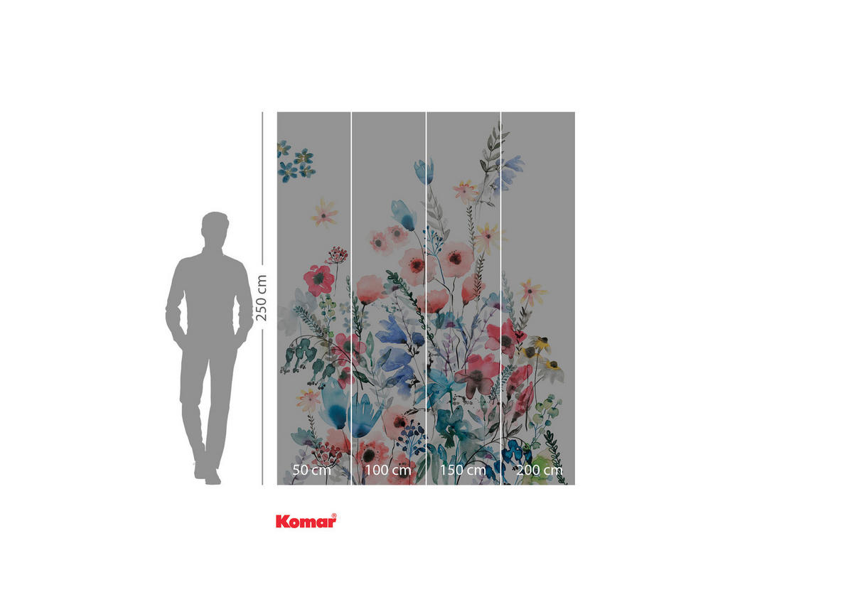 NON WOVEN-TAPET 200/250 cm  - multicolor, Basics (200/250cm) - Komar