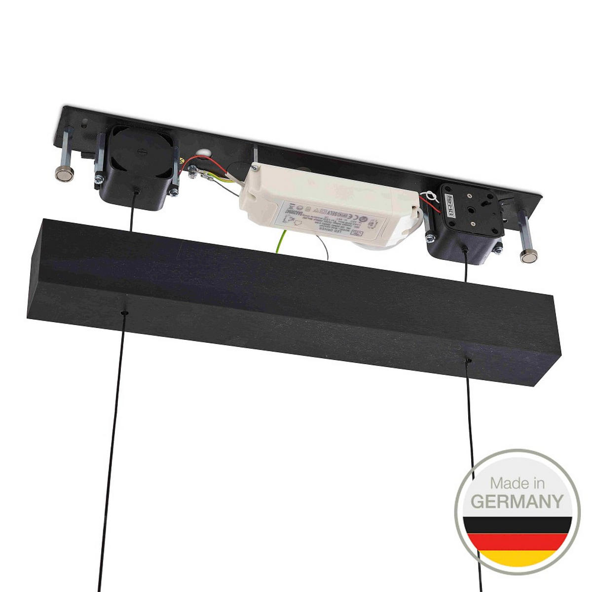LED-HÄNGELEUCHTE 650 118/1,5/3,5 cm   - Schwarz, Design, Metall (118/1,5/3,5cm) - Ambiente