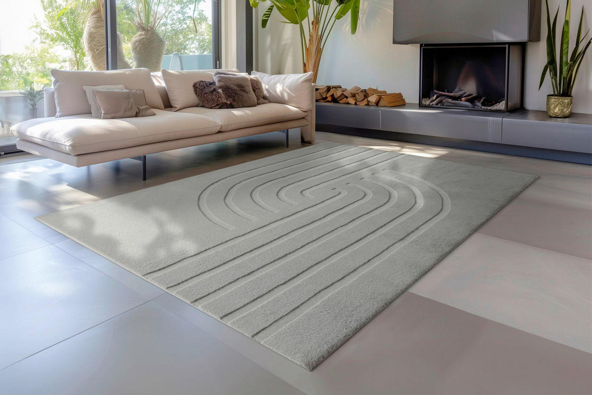 FLACHWEBETEPPICH 160/230 cm Grau  - Grau, Basics, Textil (160/230cm) - Kayoom