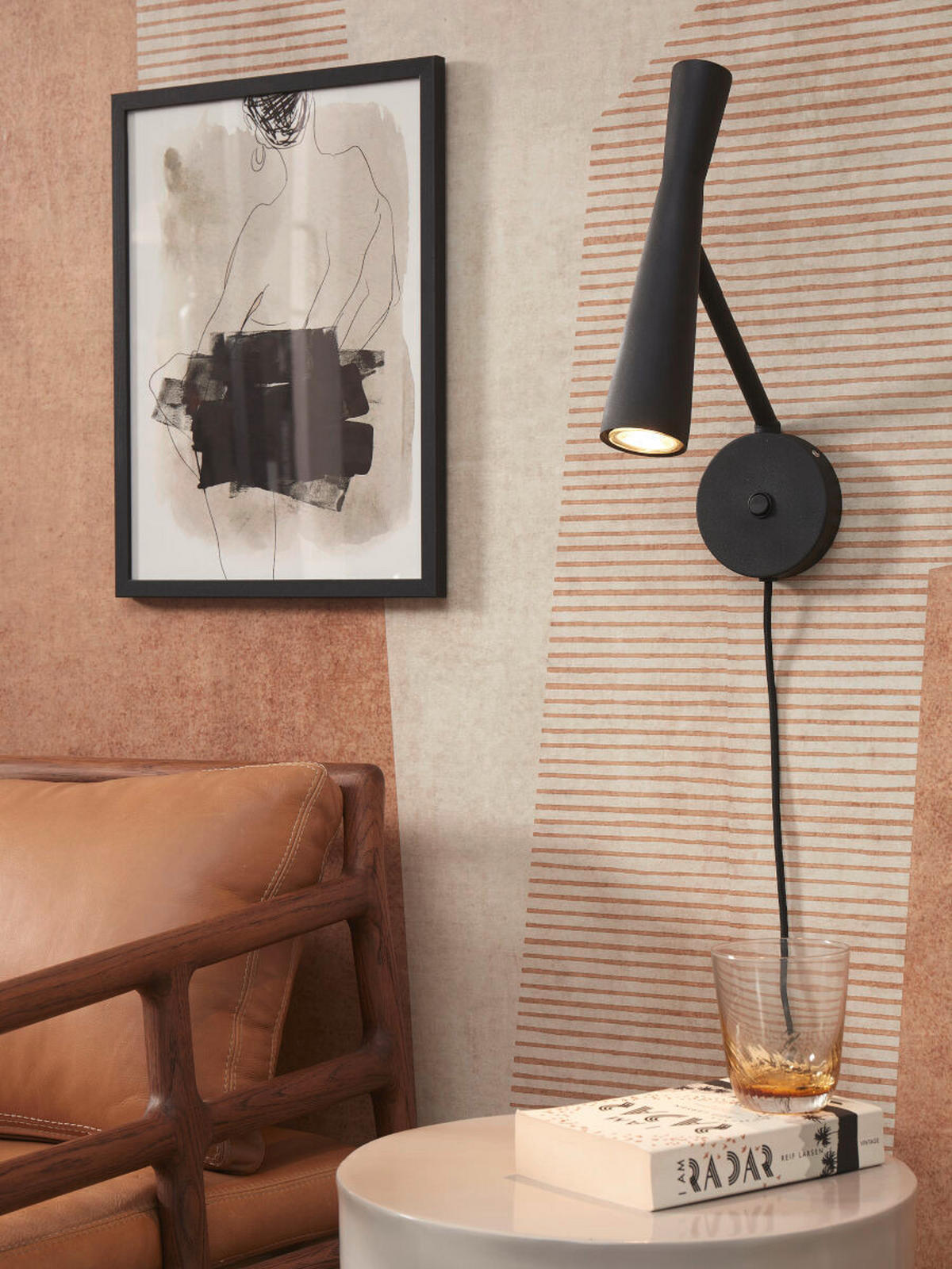 VÄGGLAMPA it's about RoMi 26/10/34,5 cm   - svart, Trend, metall (26/10/34,5cm) - It's about Romi