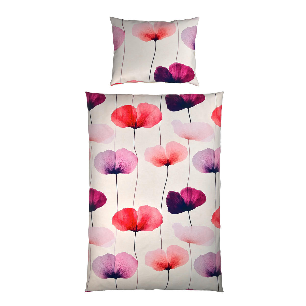 BETTWÄSCHE Satin 140/200 cm  - Rosa, Basics, Textil (140/200cm) - Essenza