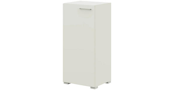 KOMMODE , 50/108/41,9 cm,  - Edelstahlfarben/Weiß, Design, Holzwerkstoff/Metall (50/108/41,9cm) - Cantus