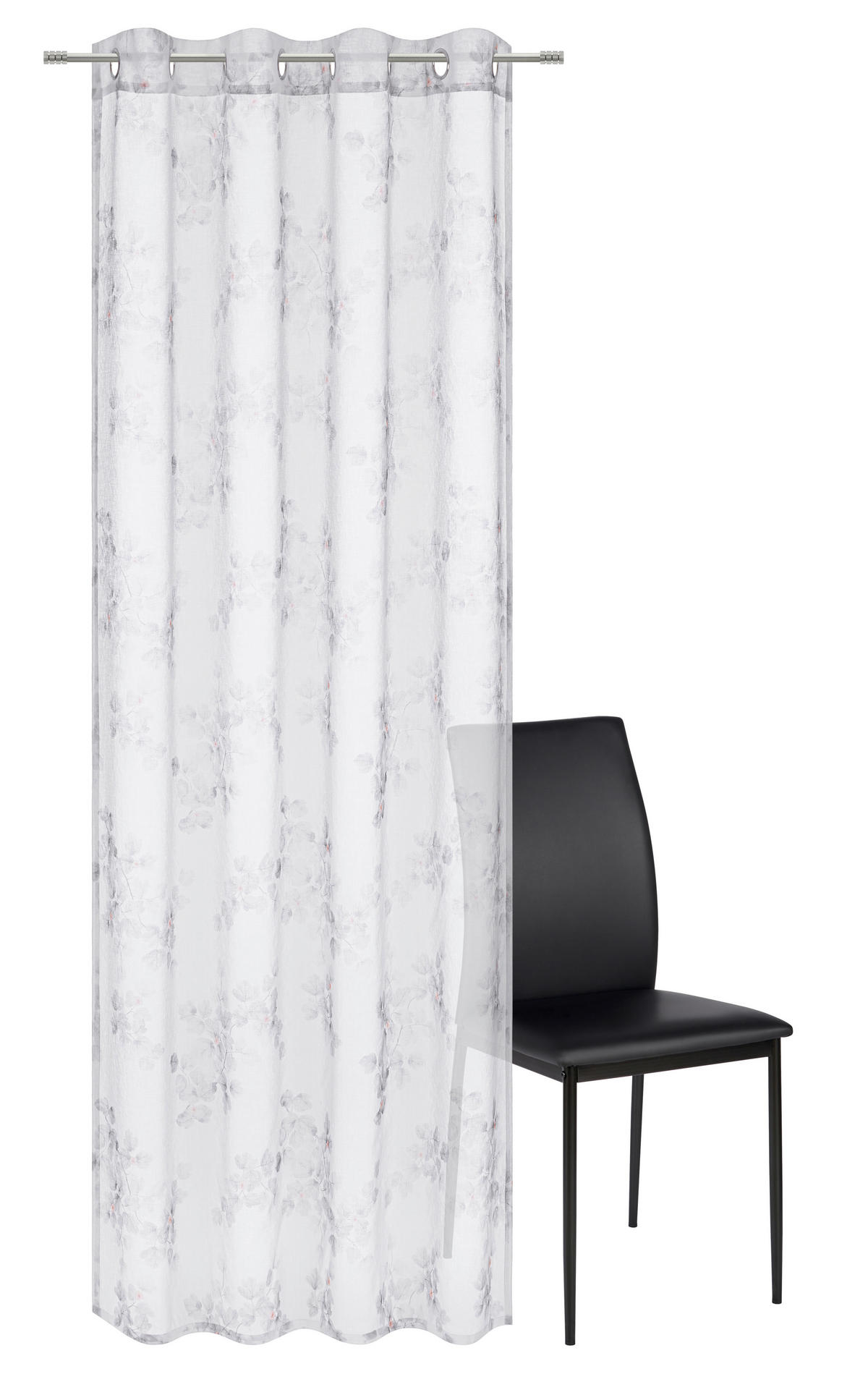ÖSENSCHAL AIMO halbtransparent 135/245 cm   - Grau, Natur, Textil (135/245cm) - Esposa