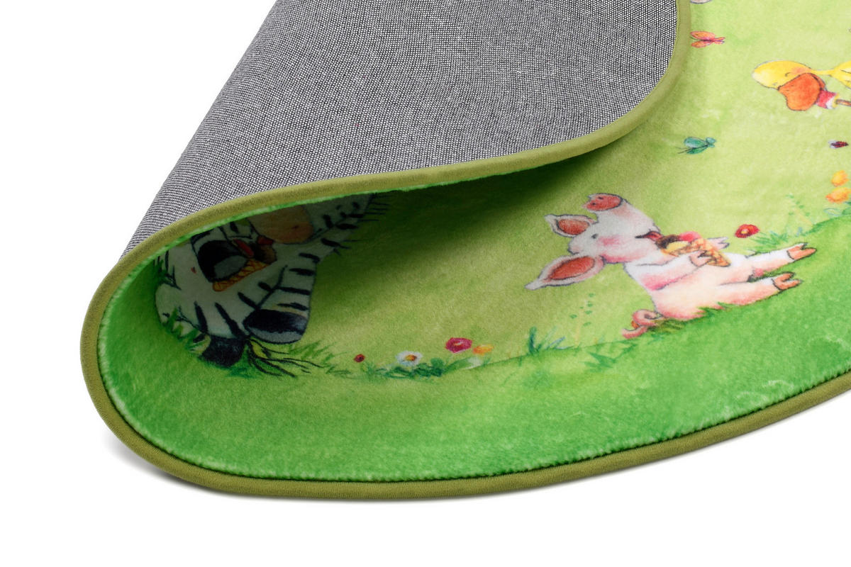 KINDERTEPPICH 160 cm Die Lieben Sieben  - Hellgrün, Design, Textil (160cm)