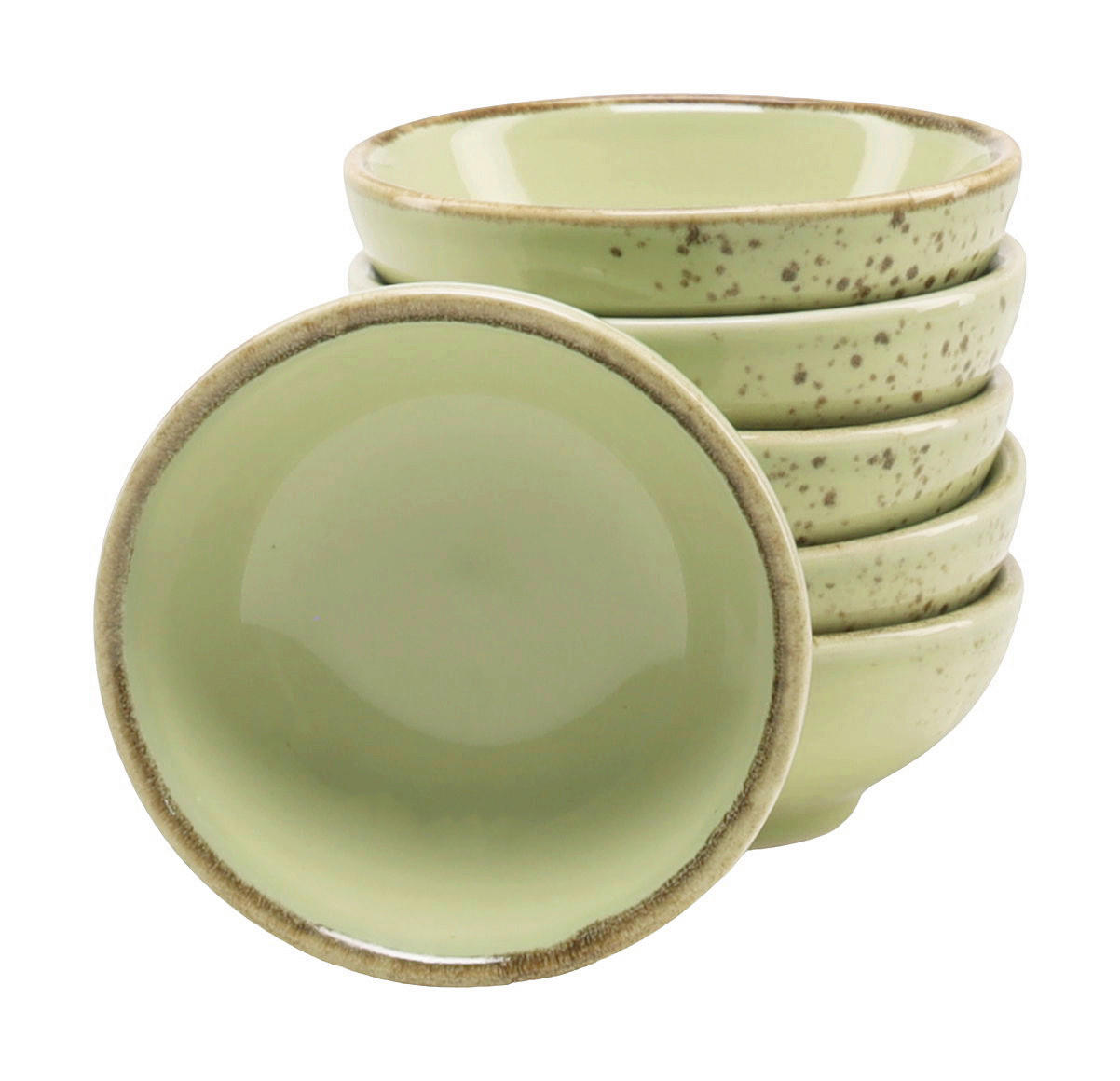 DIPSCHALENSET 8 cm  - Grün, Trend, Keramik (8cm) - Creatable