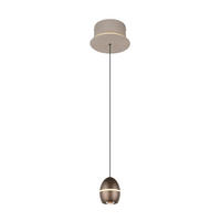 LED-PENDELLEUCHTE Bedford 18,5/200 cm  - Platinfarben/Grau, Design, Metall (18,5/200cm) - Trio Leuchten