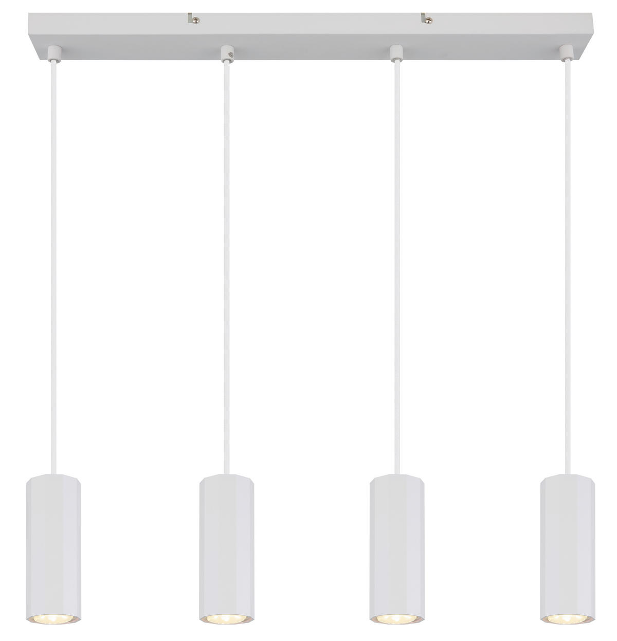 HÄNGELEUCHTE 61/6/120 cm    - Weiss, Design, Kunststoff/Metall (61/6/120cm) - Globo