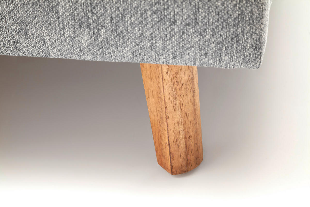 POLSTERBETT Grau 140/200 cm  - Eichefarben/Grau, MODERN, Holz/Textil (140/200cm) - Livetastic