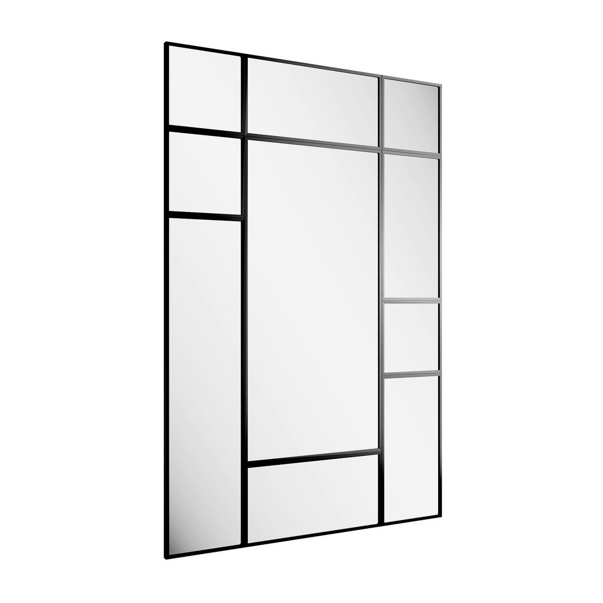 DEKOSPIEGEL    in rechteckig  - Schwarz, Basics, Glas/Holz (140/210/2,5cm)