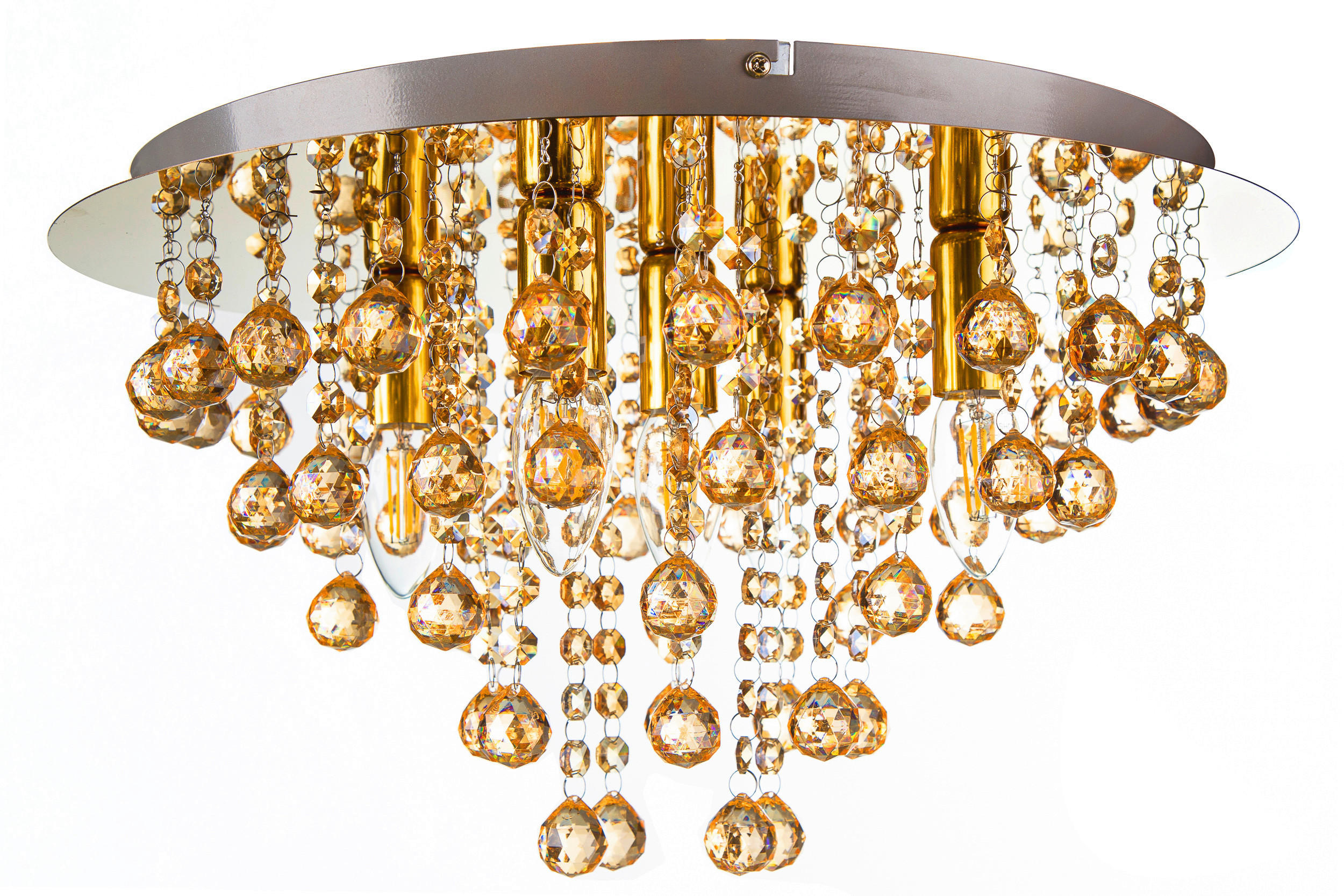 PLAFONJERA LONDON  - zlatna, Lajfstajl, metal/plastika (46kg)