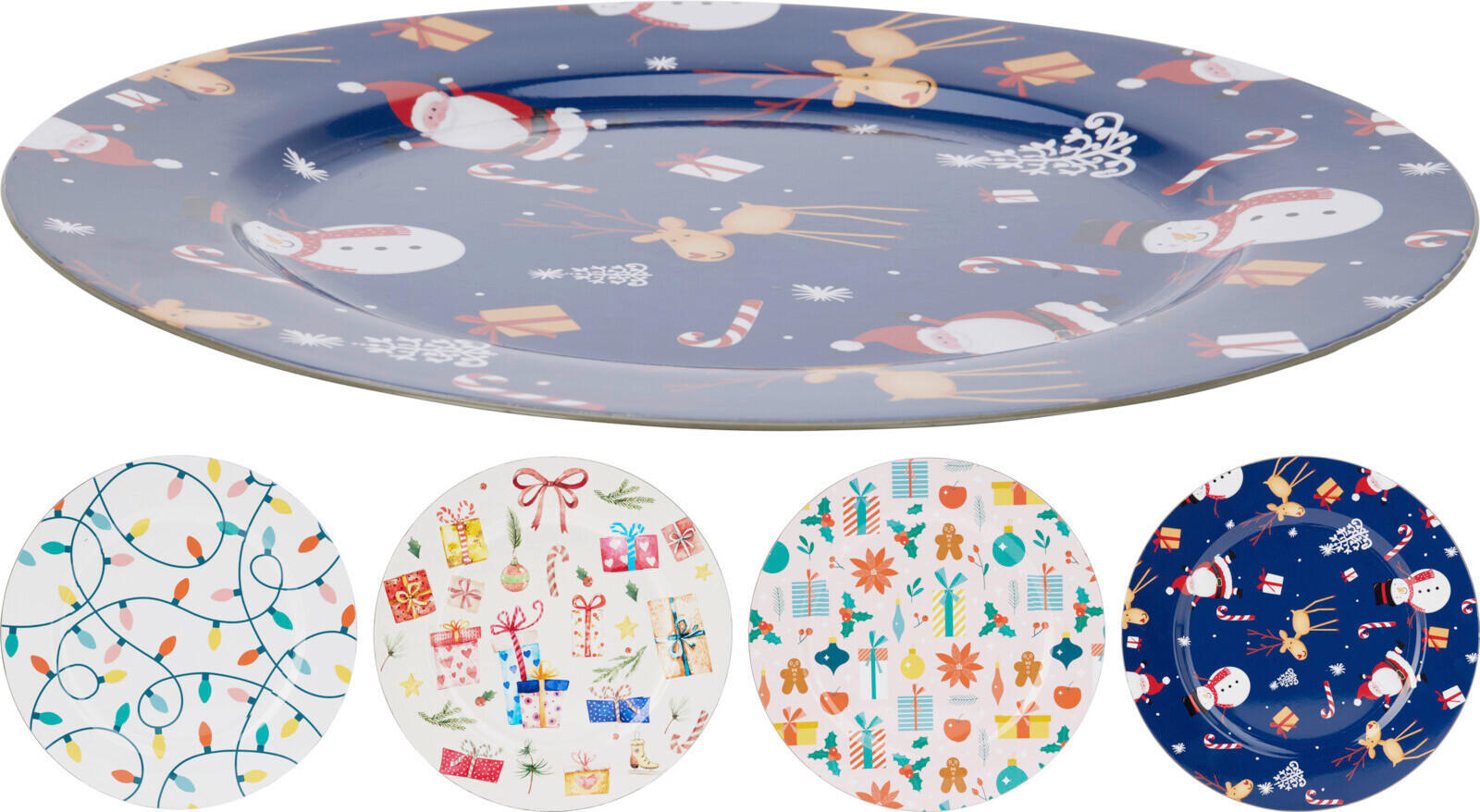TÁNYÉR 33 cm  - többszínű, Basics, műanyag (33cm)