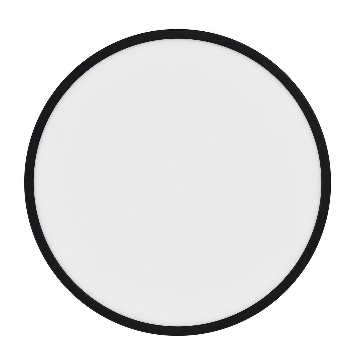 LED-DECKENLEUCHTE 60/3,2 cm   - Schwarz, KONVENTIONELL, Kunststoff (60/3,2cm) - Nordlux