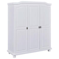 DREHTÜRENSCHRANK  in Weiß  - Weiß, LIFESTYLE, Holz/Holzwerkstoff (150/180/56cm) - MID.YOU