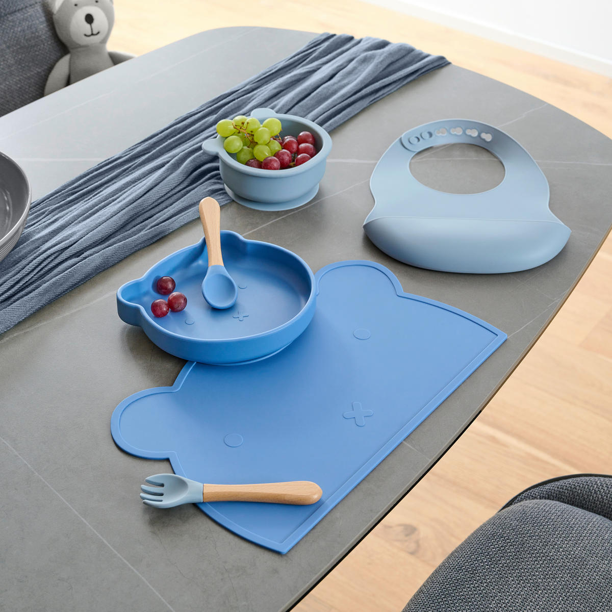 ESSSET  - Blau, Trend, Holz/Kunststoff - Jimmylee