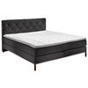 BOXSPRINGBETT 180/200 cm  in Anthrazit  - Anthrazit/Schwarz, Konventionell, Textil/Metall (180/200cm) - Carryhome