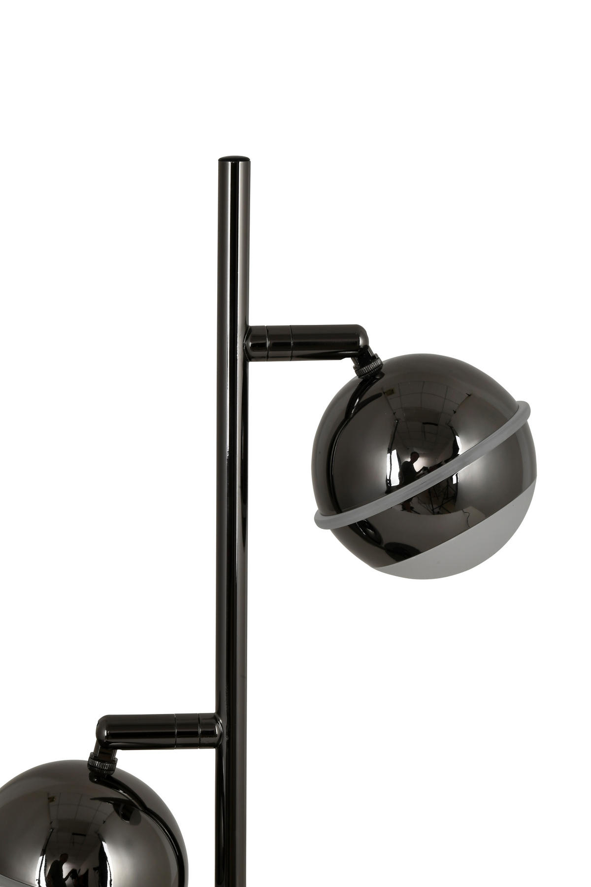 LED-TISCHLEUCHTE Biarritz 24/42/15 cm  - Schwarzchrom, Design, Kunststoff/Metall (24/42/15cm)