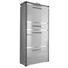 SCHUHSCHRANK Hochglanz, lackiert Champagner, Eichefarben - Champagner/Eichefarben, Design, Metall (59/145/37cm) - Moderano