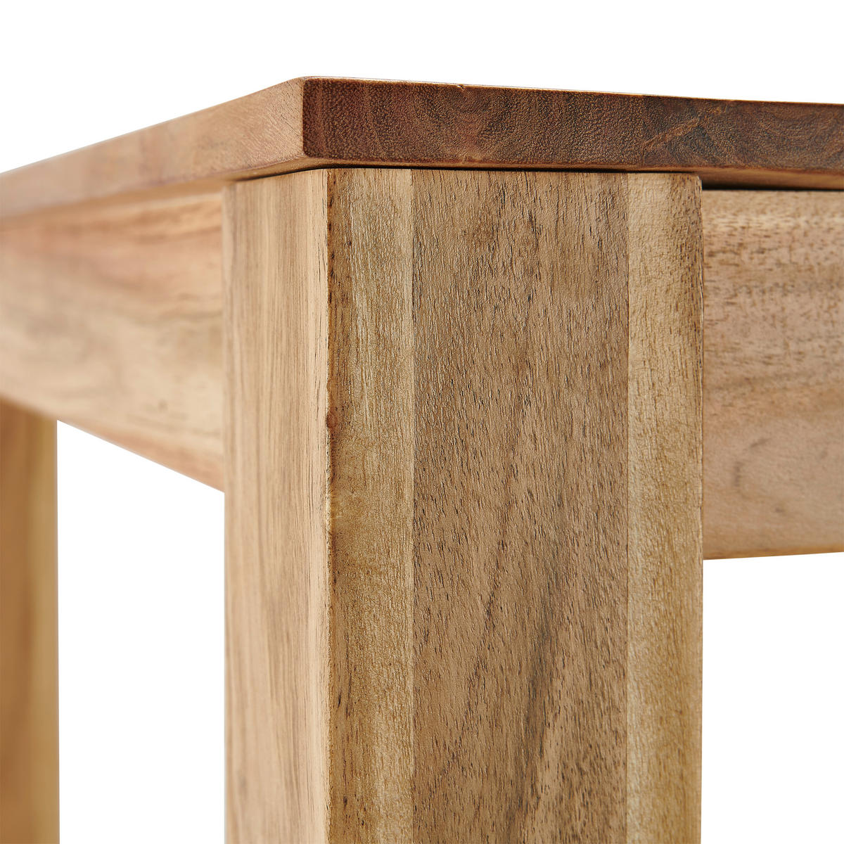 ESSTISCH in Holz, Metall   - Akaziefarben, KONVENTIONELL, Holz/Metall (80/76/80cm) - MID.YOU