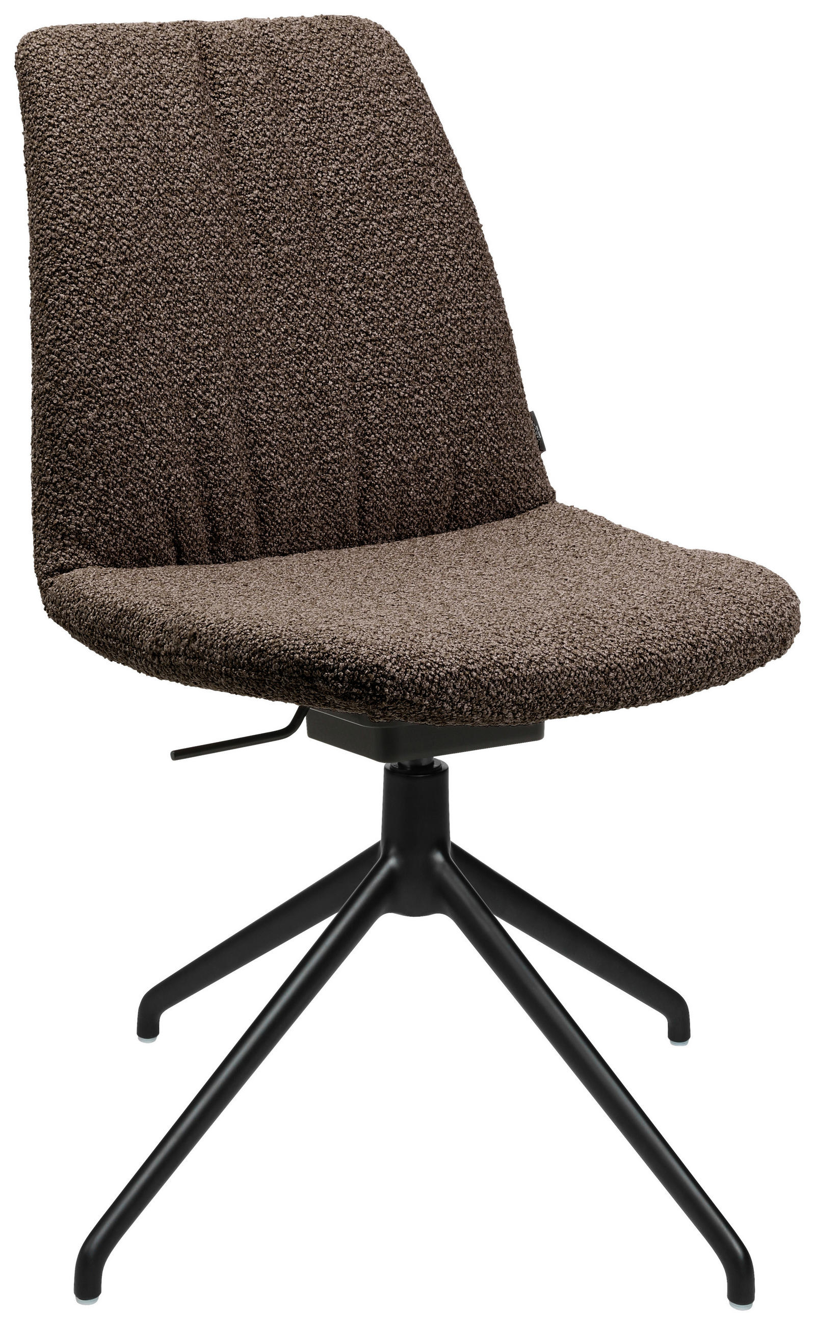 STUHL - Dunkelbraun/Schwarz, Design, Textil/Metall (46/85-88/55cm) - Johann Jakob
