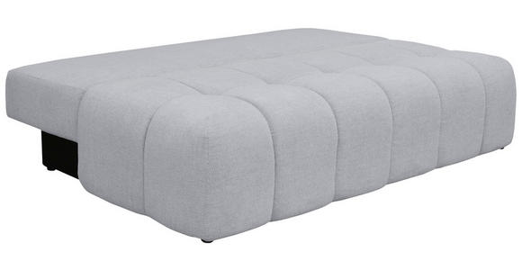 BOXSPRINGSOFA in Chenille Hellgrau  - Hellgrau/Schwarz, MODERN, Kunststoff/Textil (210/72/105cm) - Cantus