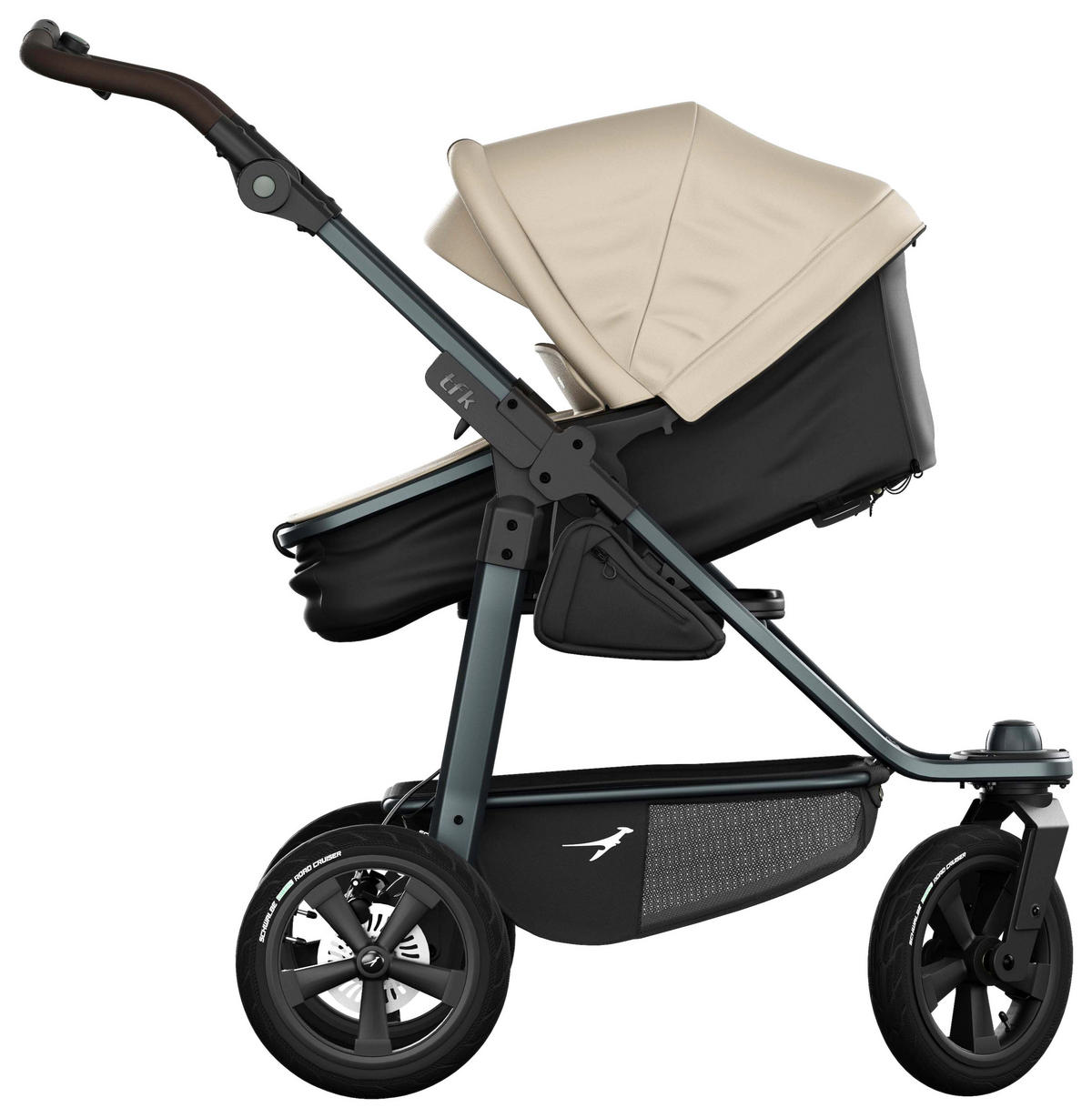 KOMBIKINDERWAGEN  - Anthrazit, Basics, Metall (57/111/120cm) - TFK