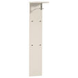 GARDEROBENPANEEL  in 33/167/31 cm  - Taupe/Chromfarben, Design, Holzwerkstoff/Metall (33/167/31cm) - Moderano