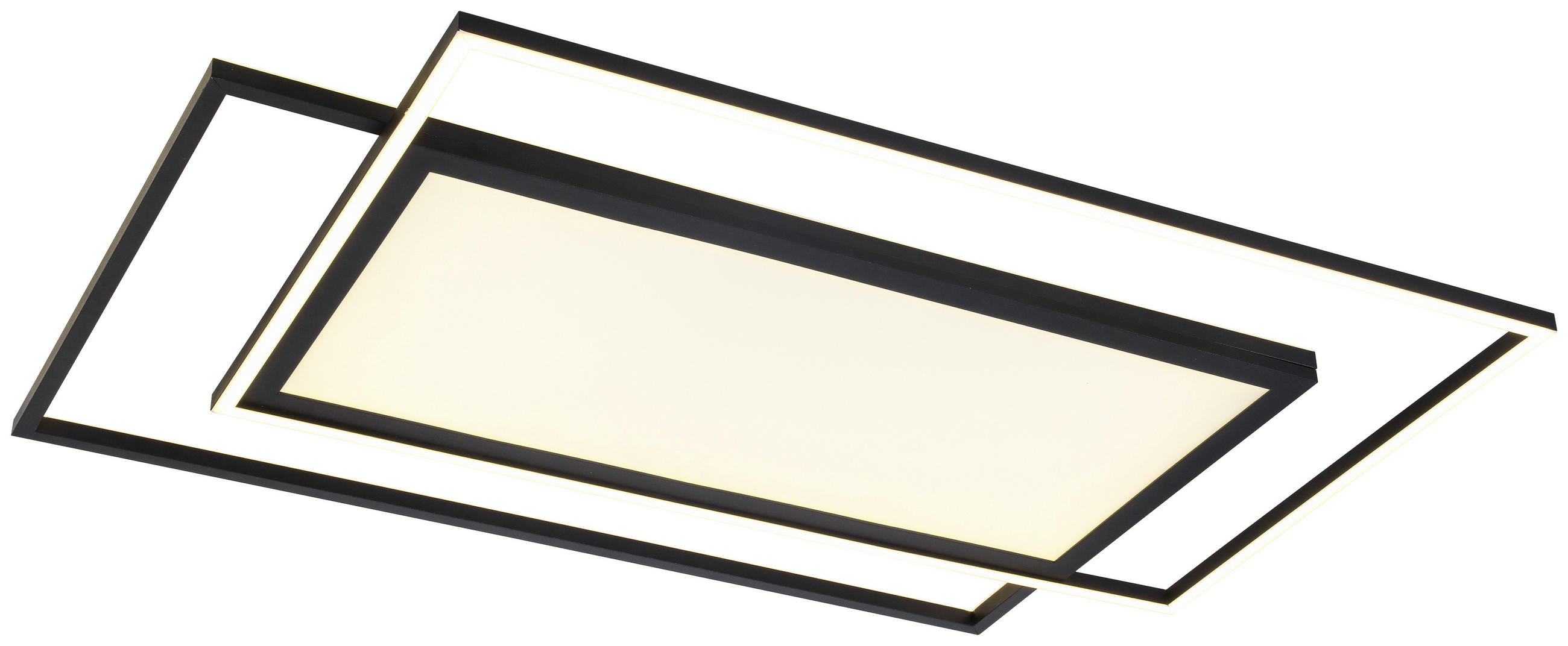LED-PANEEL 80,8/52,8/6 cm  - Schwarz, Trend, Kunststoff/Metall (80,8/52,8/6cm) - Novel