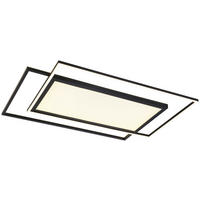 LED-PANEEL 80,8/52,8/6 cm  - Schwarz, Trend, Kunststoff/Metall (80,8/52,8/6cm) - Novel