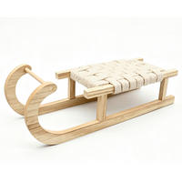 DEKOSCHLITTEN - Creme/Naturfarben, Natur, Holzwerkstoff/Textil (39/14/10cm) - X-Mas