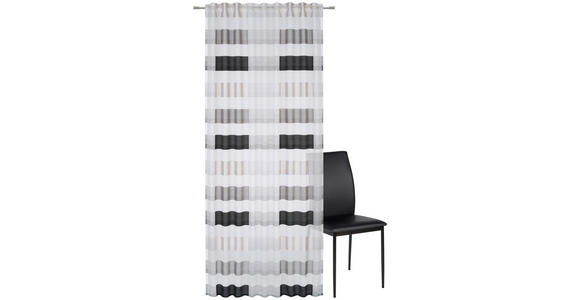 FERTIGVORHANG  halbtransparent   140/245 cm  - Anthrazit, Basics, Textil (140/245cm) - Dieter Knoll