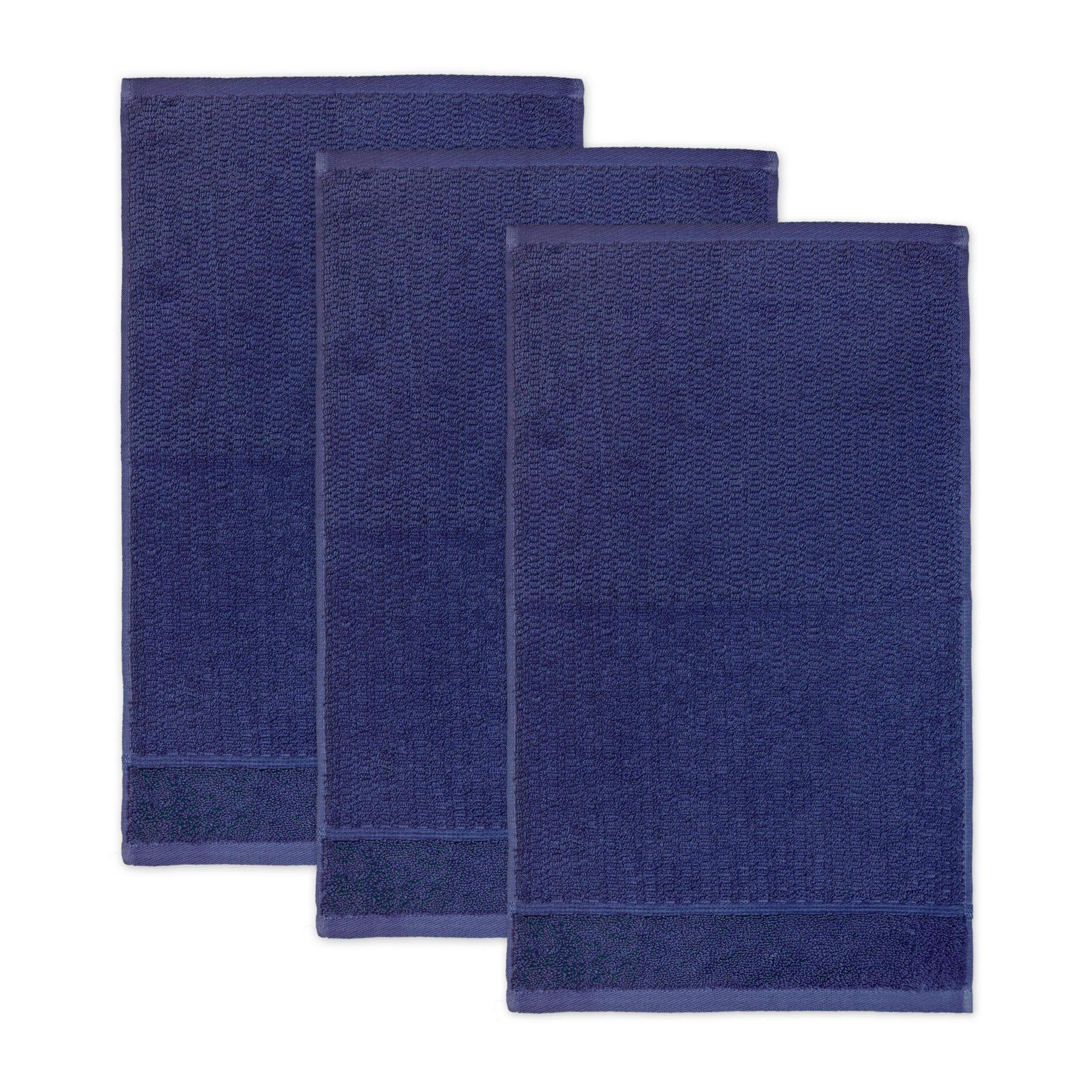 FROTTIERSET FROTTANA PEARL Dunkelblau 3-teilig  - Dunkelblau, Basics, Textil (30/50cm) - Moeve
