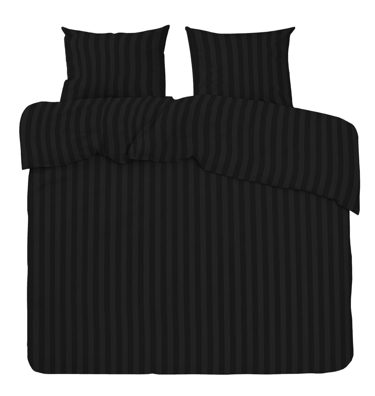 PÅSLAKANSET satin 220/210 cm  - svart, Basics, textil (220/210cm)