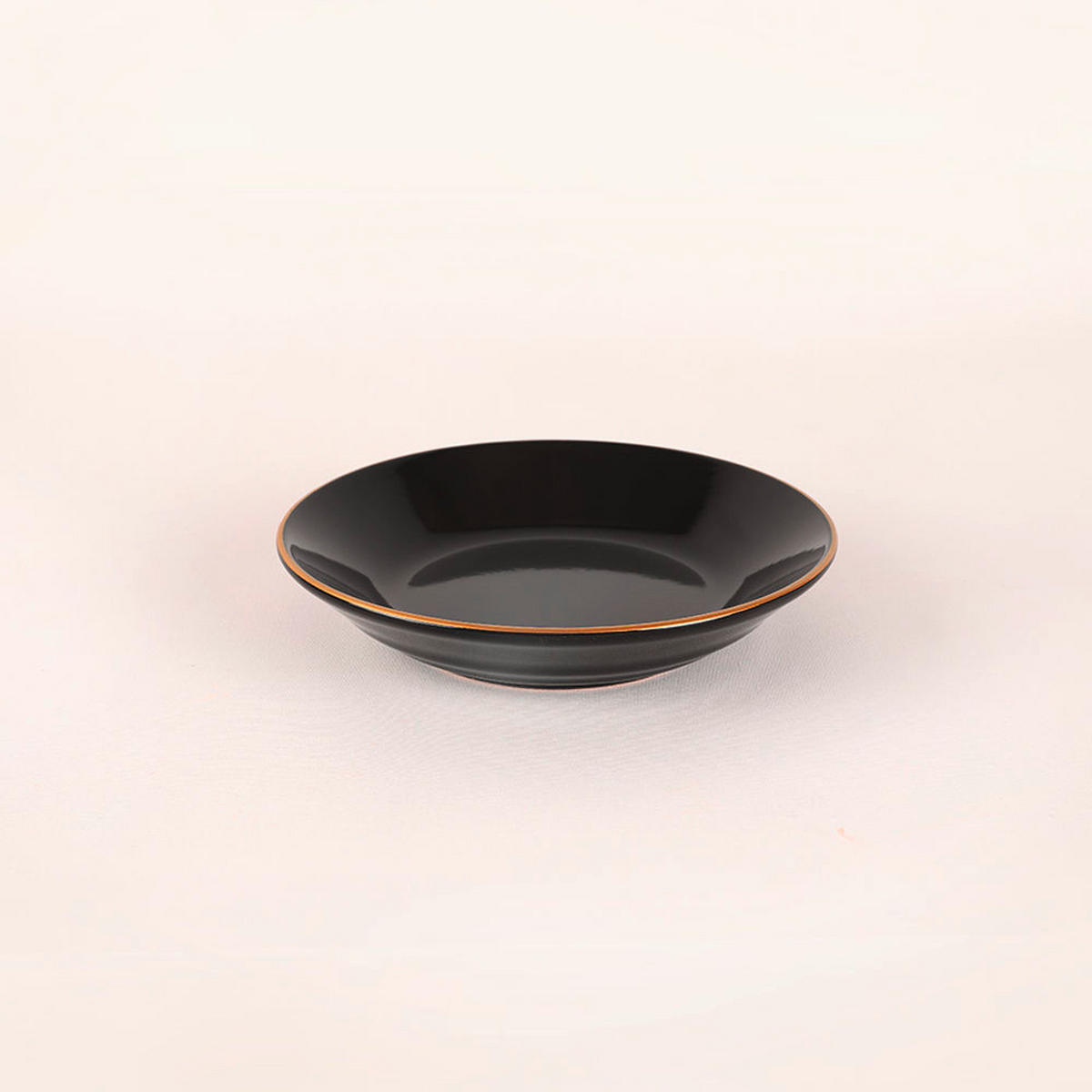 KOMBISERVICE Schwarz, Goldfarben 42-teilig 6 Personen  - Goldfarben/Schwarz, Basics, Keramik (19/19/19cm) - P & B