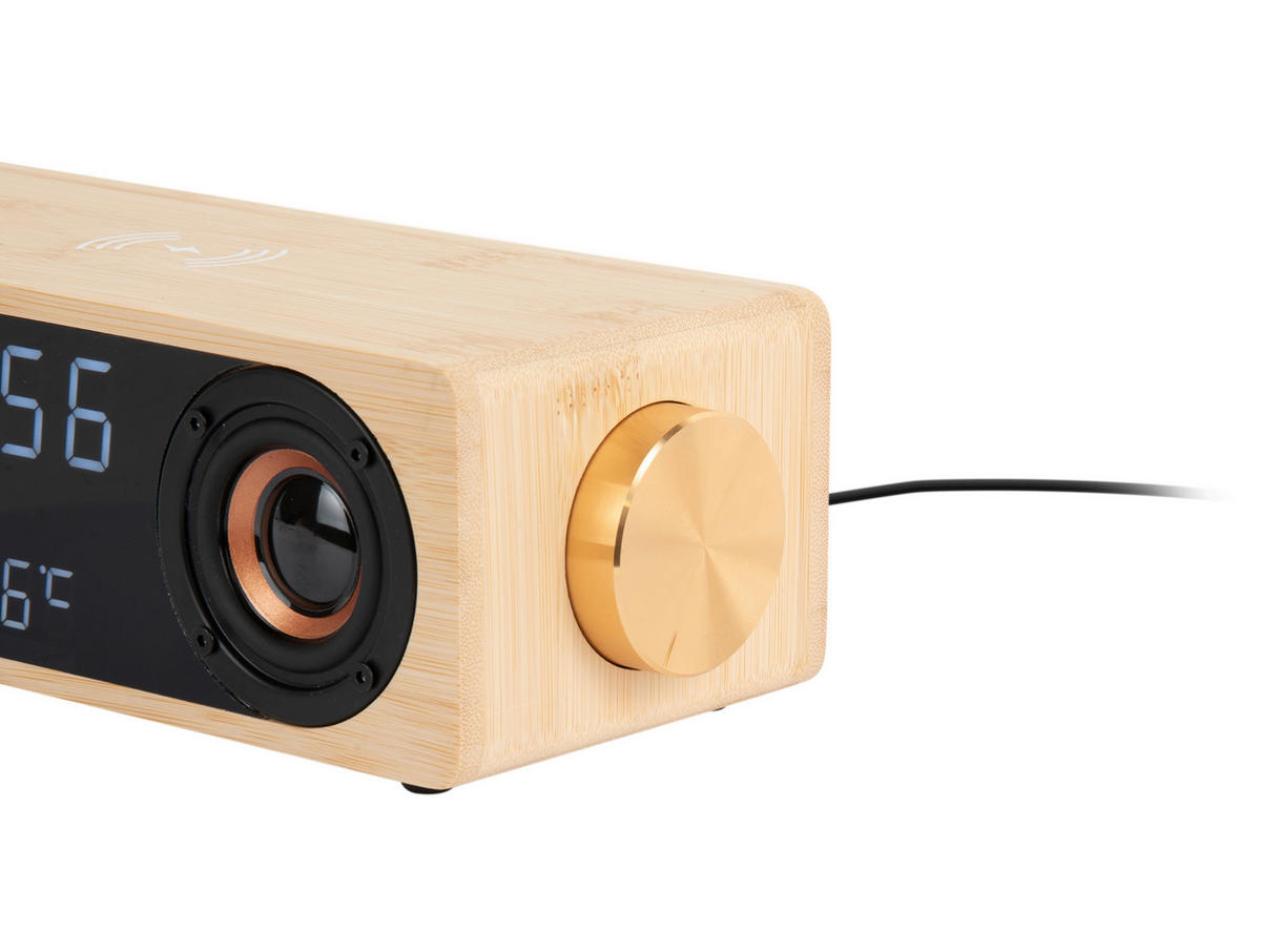 WECKER   - Apfelbaumfarben, Basics, Holzwerkstoff (25/10/8cm) - Karlsson