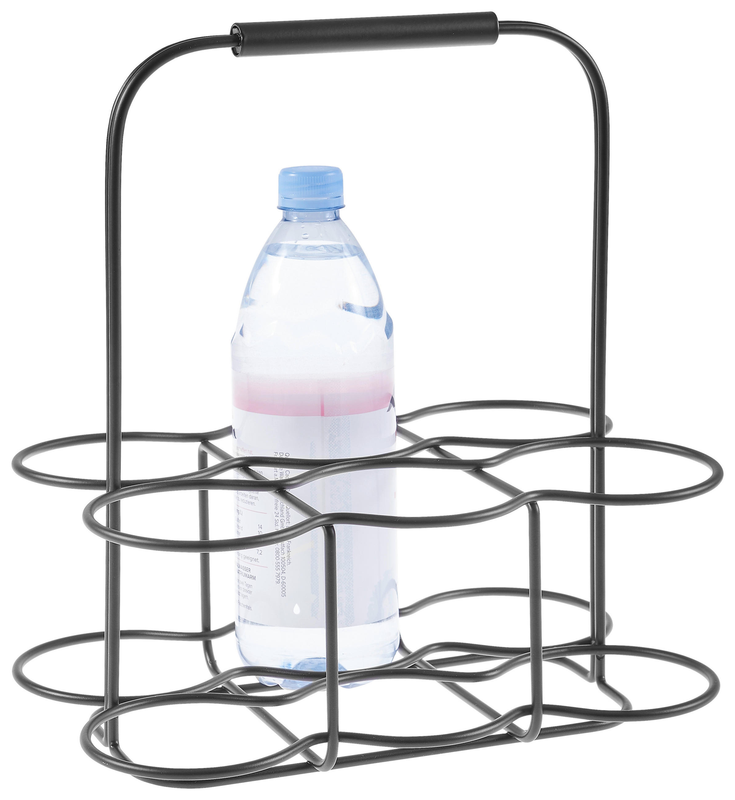 FLASCHENTRÄGER - Schwarz, Basics, Metall (29/34/20cm) - Blomus