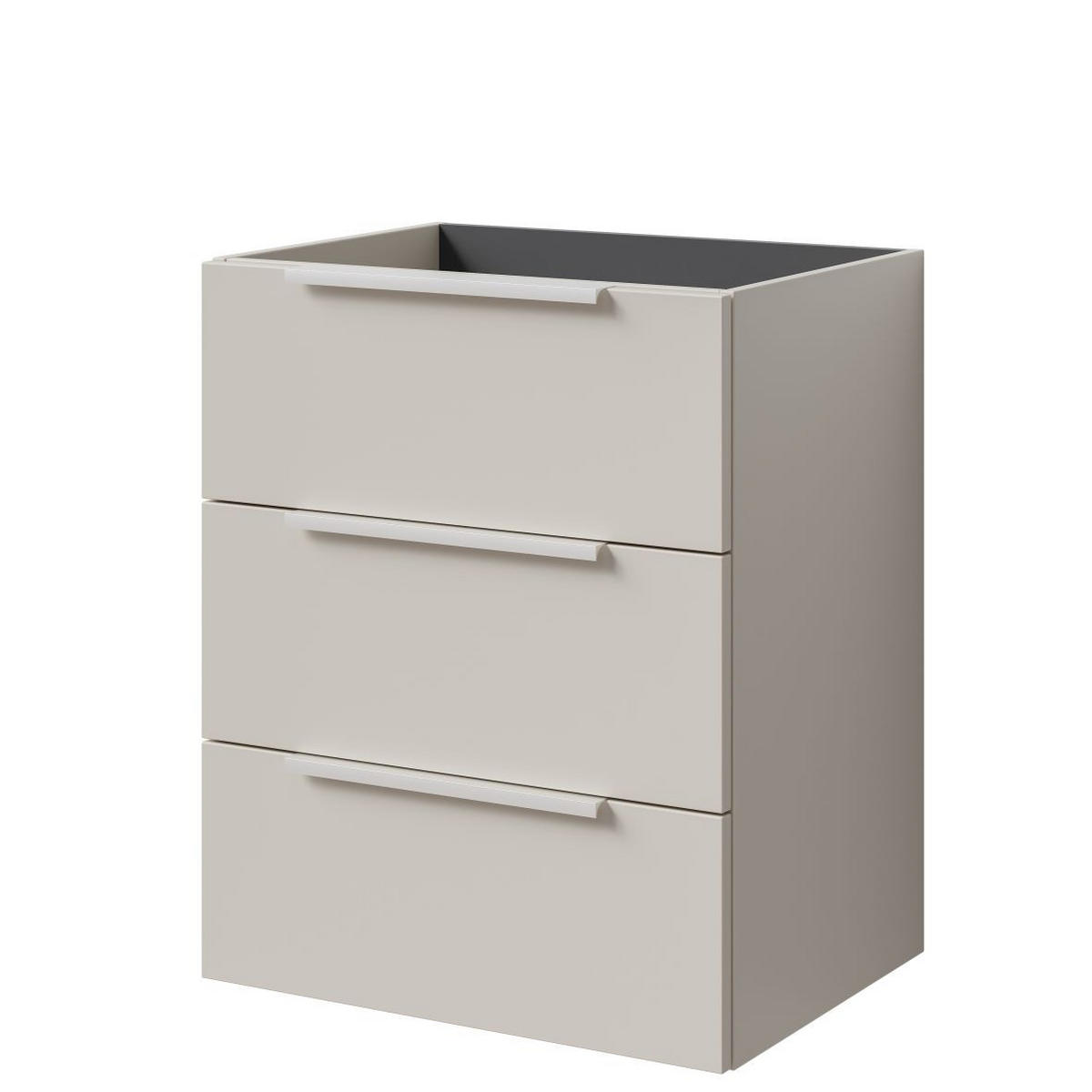 MOSDÓSZEKRÉNY MOSDÓVAL 61/73,5/46,5 cm  - kasmírszínű/alumíniumszínű, Basics, faalapú anyag/kerámia (61/73,5/46,5cm) - Sadena