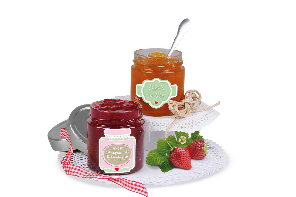 ETIKETTEN - Rot/Braun, Basics, Papier (16cm) - Dr.Oetker