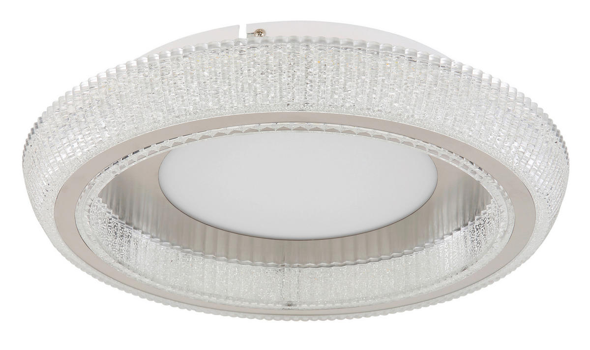 LED-DECKENLEUCHTE 36 W  40/8,5 cm    - Klar/Weiss, Design, Kunststoff/Metall (40/8,5cm) - Globo