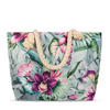 STRANDTASCHE - Jadegrün/Grün, KONVENTIONELL, Textil (43/60cm)