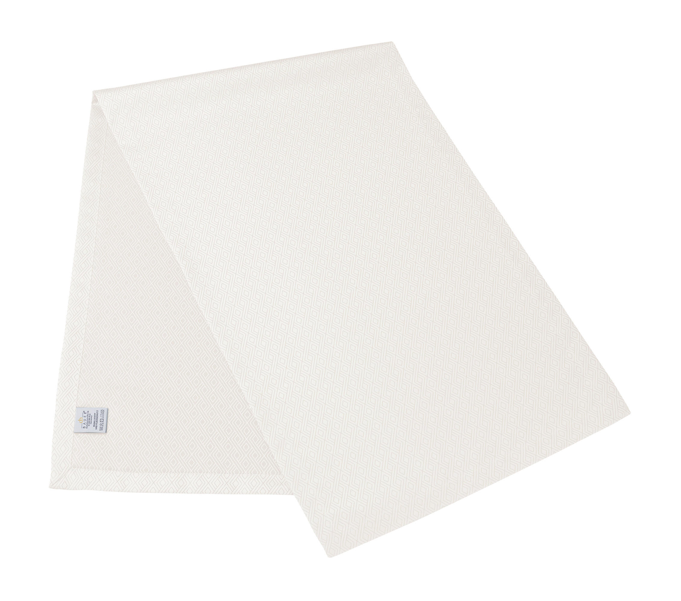 TISCHLÄUFER RIGA 50/140 cm  - Weiß, Basics, Textil (50/140cm) - Curt Bauer