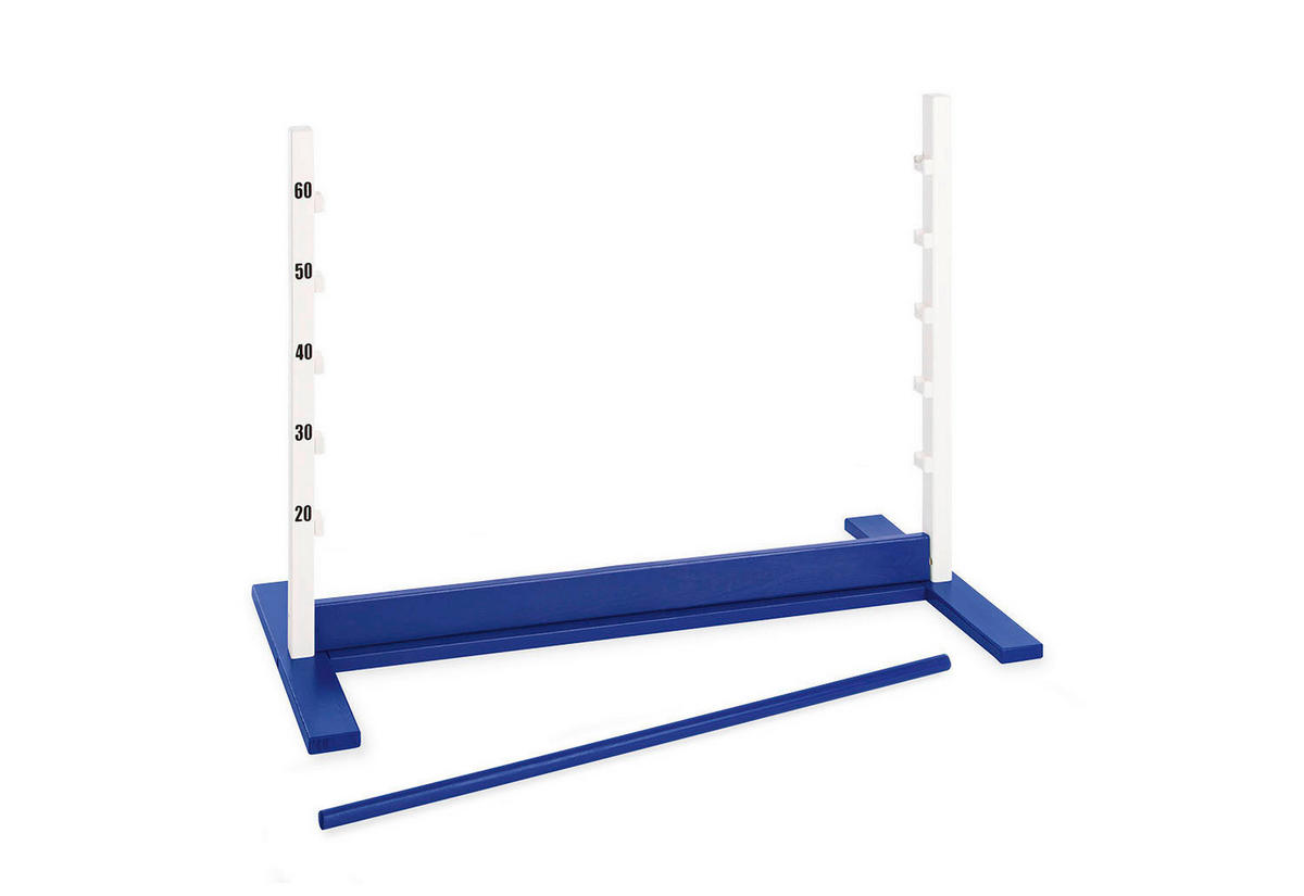 HINDERNISPARCOUR HOPPE  - Blau, Basics, Holz (92/67/50cm) - Pinolino