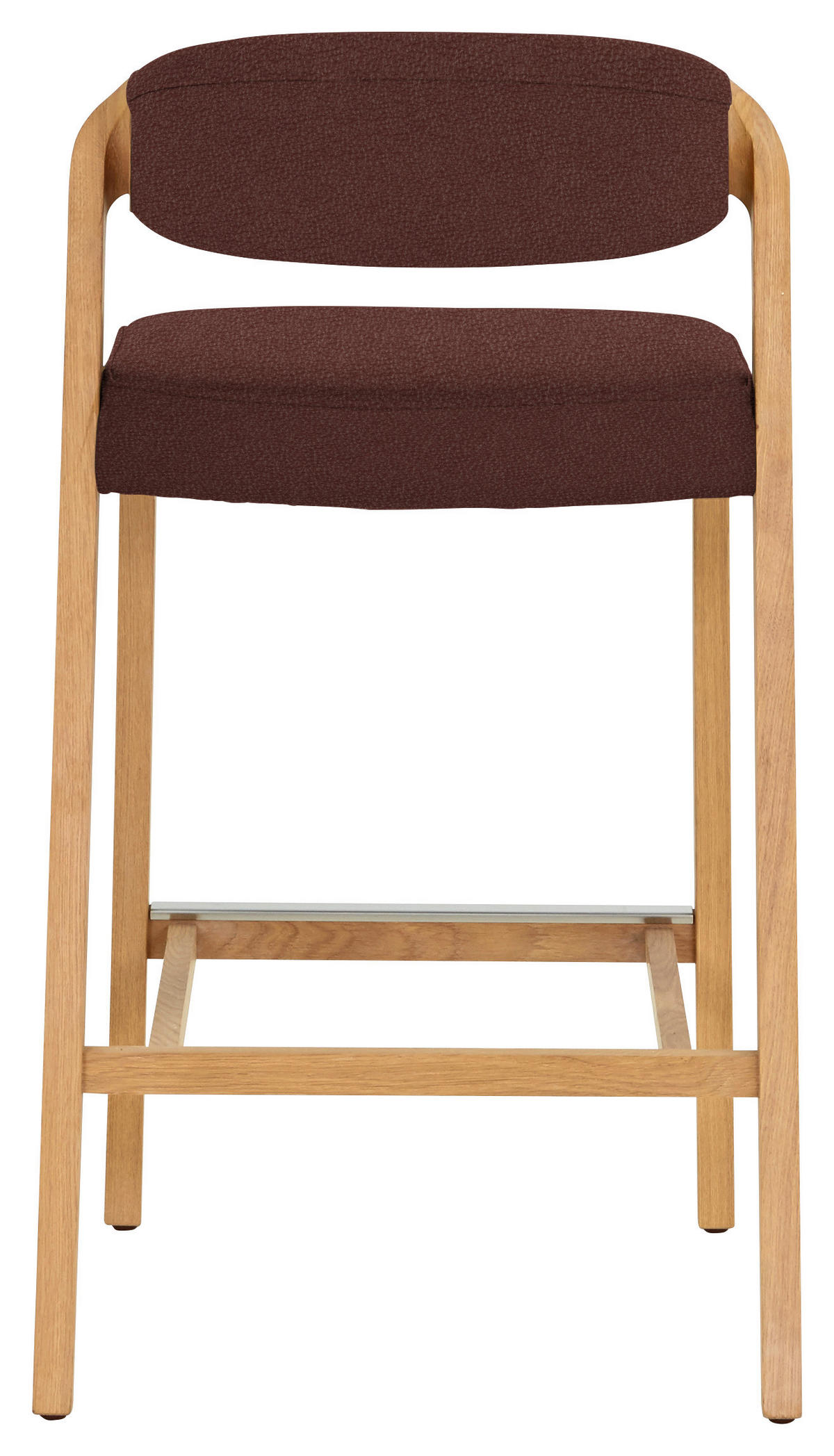 TRESENSTUHL in Eichefarben, Rotbraun  - Rotbraun/Eichefarben, Natur, Leder/Holz (51/93/49cm) - Voglauer