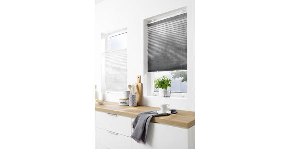 PLISSEE 50/130 cm - Weiß, Basics, Textil (50/130cm) - Boxxx