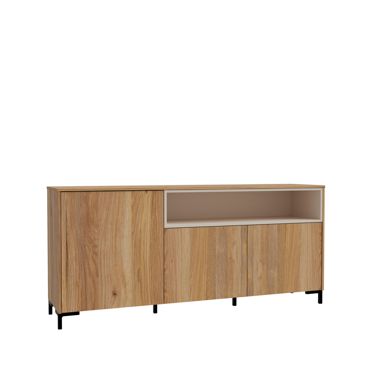 KOMODA   172,8/78,3/41,5 cm   prirodne boje, boje pijeska  - prirodne boje/boje pijeska, Moderno, drvni materijal/plastika (172,8/78,3/41,5cm)