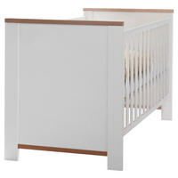 GITTERBETT Adele 77/89/144 cm  - Weiß/Eiche Artisan, Basics, Holz/Holzwerkstoff (77/89/144cm)