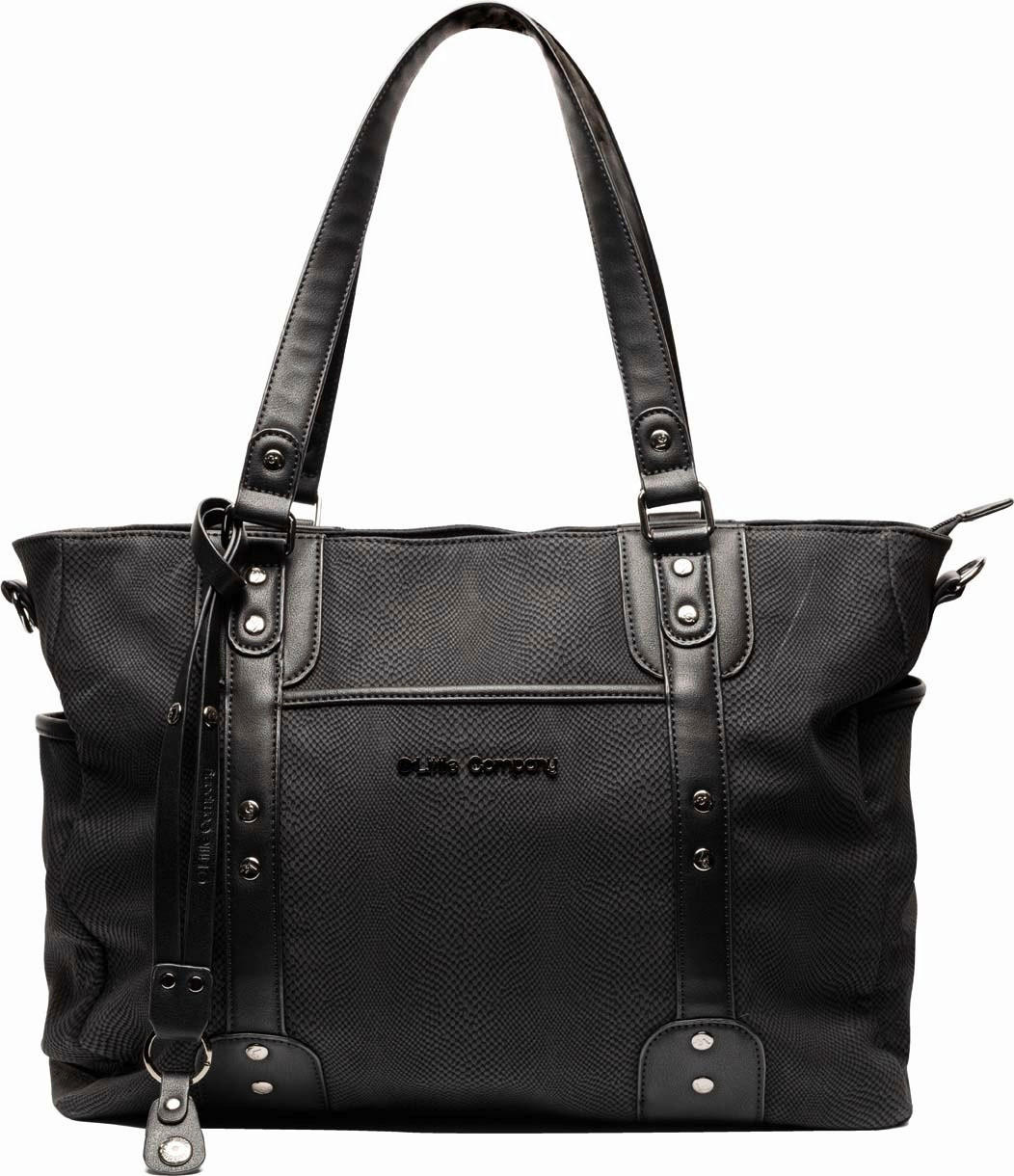 WICKELTASCHE Little Company  - Schwarz, Trend, Kunststoff/Textil (30/40/14cm)