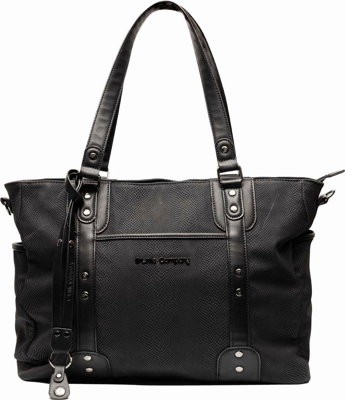 WICKELTASCHE Little Company  - Schwarz, Trend, Kunststoff/Textil (30/40/14cm)